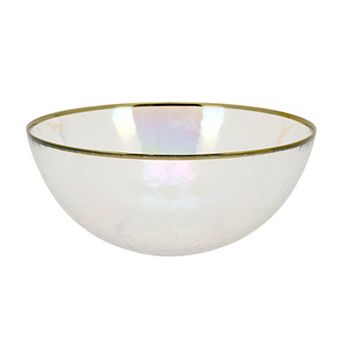St. Nicholas Square Iridized Glass Serve Bowl