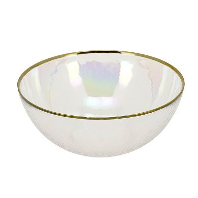 St. Nicholas Square Iridized Glass Serve Bowl