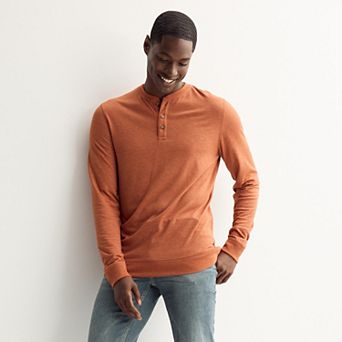 Men's Sonoma Goods For Life® Supersoft Double-Knit Henley Top