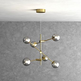 Ozarke Alora Chandelier 6-Lights Ceiling Mid Century Light