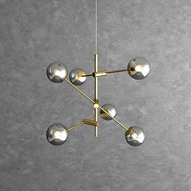 Ozarke Alora Chandelier 6-Lights Ceiling Mid Century Light
