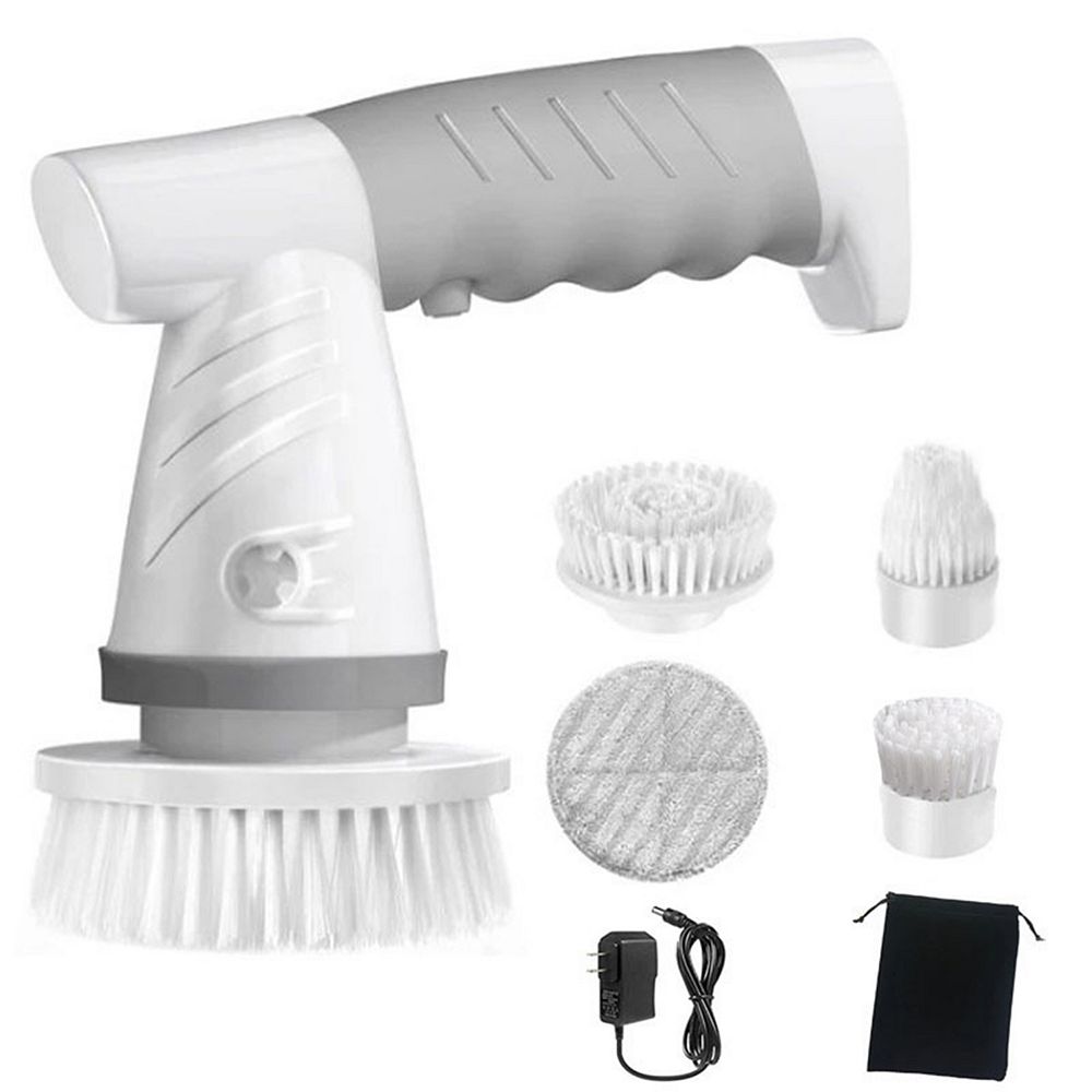 Ztech Cordless Electric Spin Scrubber - Effortless Cleaning with 4