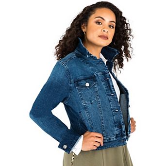 Curvy Women's Antique Wash Denim Jackets
