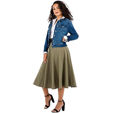 Curvy Women's Antique Wash Denim Jackets