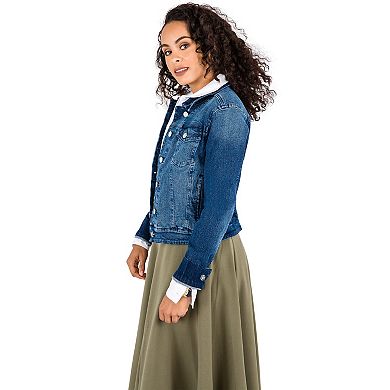 Curvy Women's Antique Wash Denim Jackets