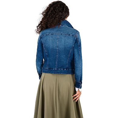 Curvy Women's Antique Wash Denim Jackets