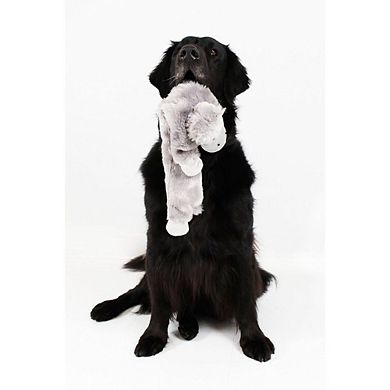 Midlee Hippo Stuffingless Dog Toy