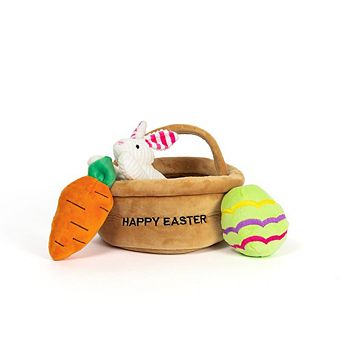 Midlee Hide A Toy Easter Basket Dog Toy