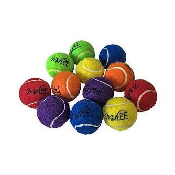 Midlee Mini Dog Tennis Balls With Squeaker (pack of 12)