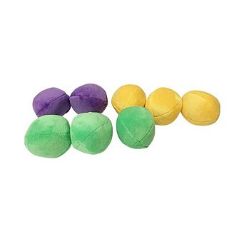 Midlee Squeaky And Crinkley 2 1/2" Plush Dog Balls, Set Of 8 (refill For Midlee Hide A Ball)