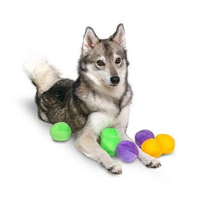 Midlee Squeaky And Crinkley 2 1/2" Plush Dog Balls, Set Of 8 (refill For Midlee Hide A Ball)