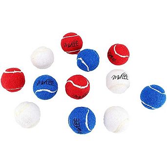 Midlee Dog Tennis Balls- Set Of 12- 4th Of July