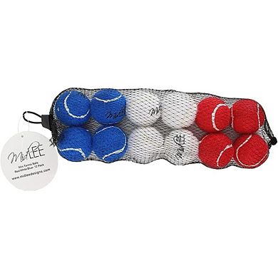 Midlee Dog Tennis Balls- Set Of 12- 4th Of July