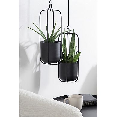 Nobrey Metal Hanging Planter Set 2 Piece