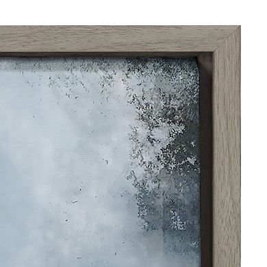 Sylvie Aqua Abstract 1 Framed Canvas by Amy Lighthall