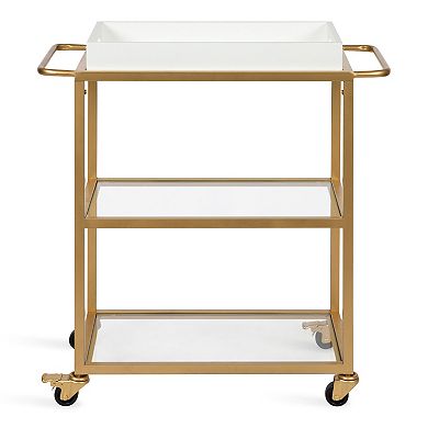 Giles Metal Bar Cart with Tray