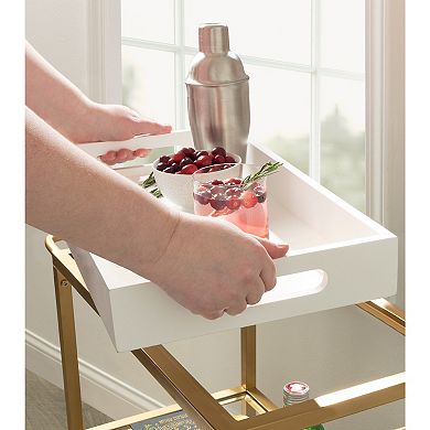 Giles Metal Bar Cart with Tray