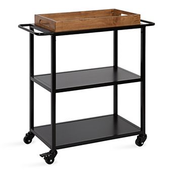 Giles Metal Bar Cart with Tray
