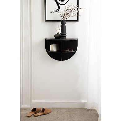 Jalla Wood Floating Side Table