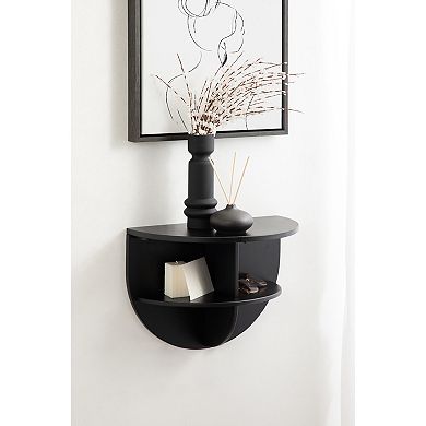 Jalla Wood Floating Side Table