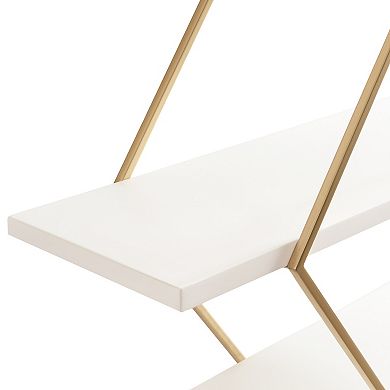 Daxton Wood and Metal Wall Shelf