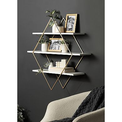 Daxton Wood and Metal Wall Shelf