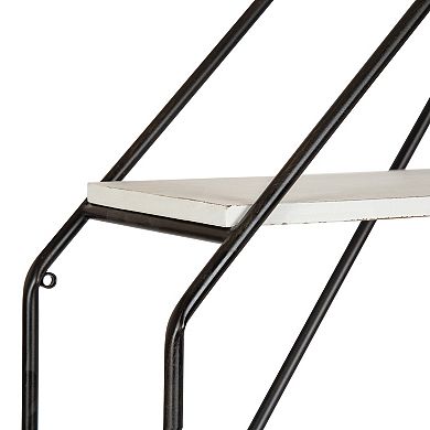 Lintz Wood Octagon Floating Wall Shelves