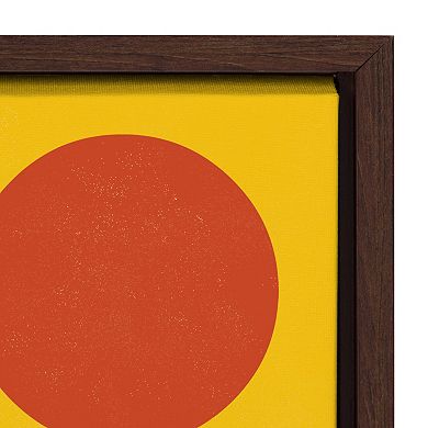 Sylvie Abstract Plant Framed Canvas by Amber Leaders Designs