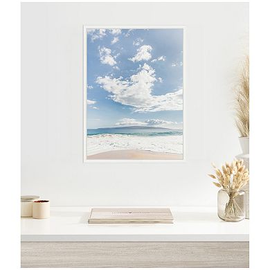 Sylvie Beach Framed Canvas by Alicia Abla