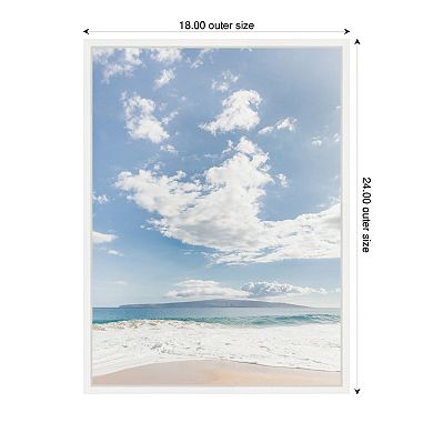 Sylvie Beach Framed Canvas by Alicia Abla