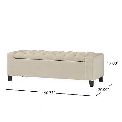 Merax Fabric Storage Ottoman
