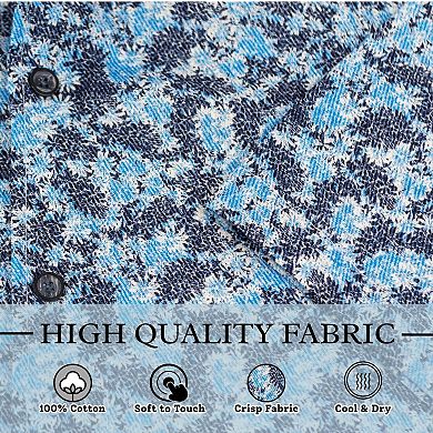 Wear Sierra Short Sleeve Men Cotton Shirts, Unique Button Down Shirt for Men