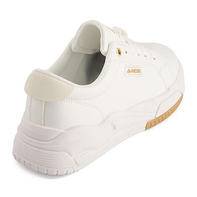 Andrea Casual Sneakers With Golden Accent 77464