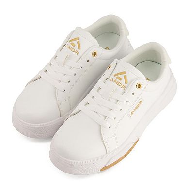 Andrea Casual Sneakers With Golden Accent 77464
