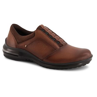 NEW ANDREA men\'s buckle closure leather oxford shoes in light brown Andrea Men main image 3