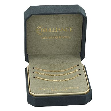 Brilliance Heart Station 3-Piece Necklace Set