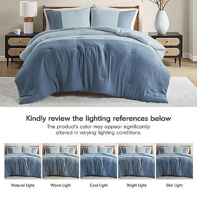 510 Design Miro Soft Washed Color Block Comforter Set