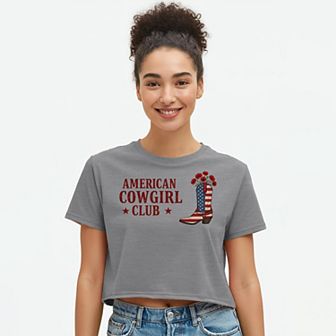 Juniors' Grayson Threads The Label American Cowgirl Club Patriotic Graphic Tee