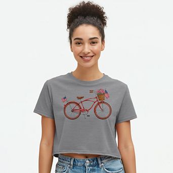 Juniors' Grayson Threads The Label American Bicycle Patriotic Graphic Tee