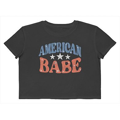 Juniors' Grayson Threads The Label American Babe Crop Patriotic Graphic Tee