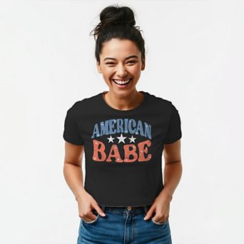 Juniors' Grayson Threads The Label American Babe Patriotic Graphic Tee