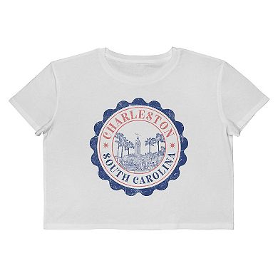 Juniors' Grayson Threads The Label Charleston Boxy Crop Patriotic Graphic Tee