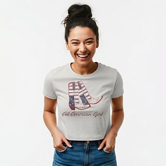 Juniors' Grayson Threads The Label All American Girl Patriotic Graphic Tee