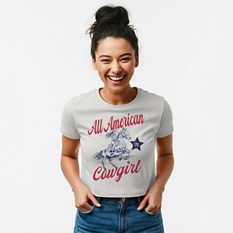 Juniors' Grayson Threads The Label All American Baby Patriotic Graphic Tee