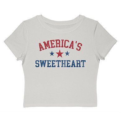 Juniors' Grayson Threads The Label America's Sweetheart Baby Patriotic Graphic Tee