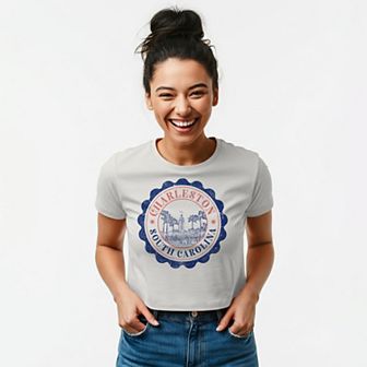 Juniors' Grayson Threads The Label Charleston Baby Patriotic Graphic Tee