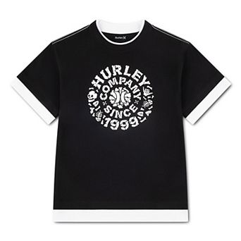 Boys 8-20 Hurley Oversized Twofer Short Sleeve Top