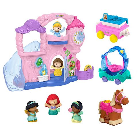 Детские куклы Disney Princess Celebration Castle Playset 8 pc by Fisher-Price Little People