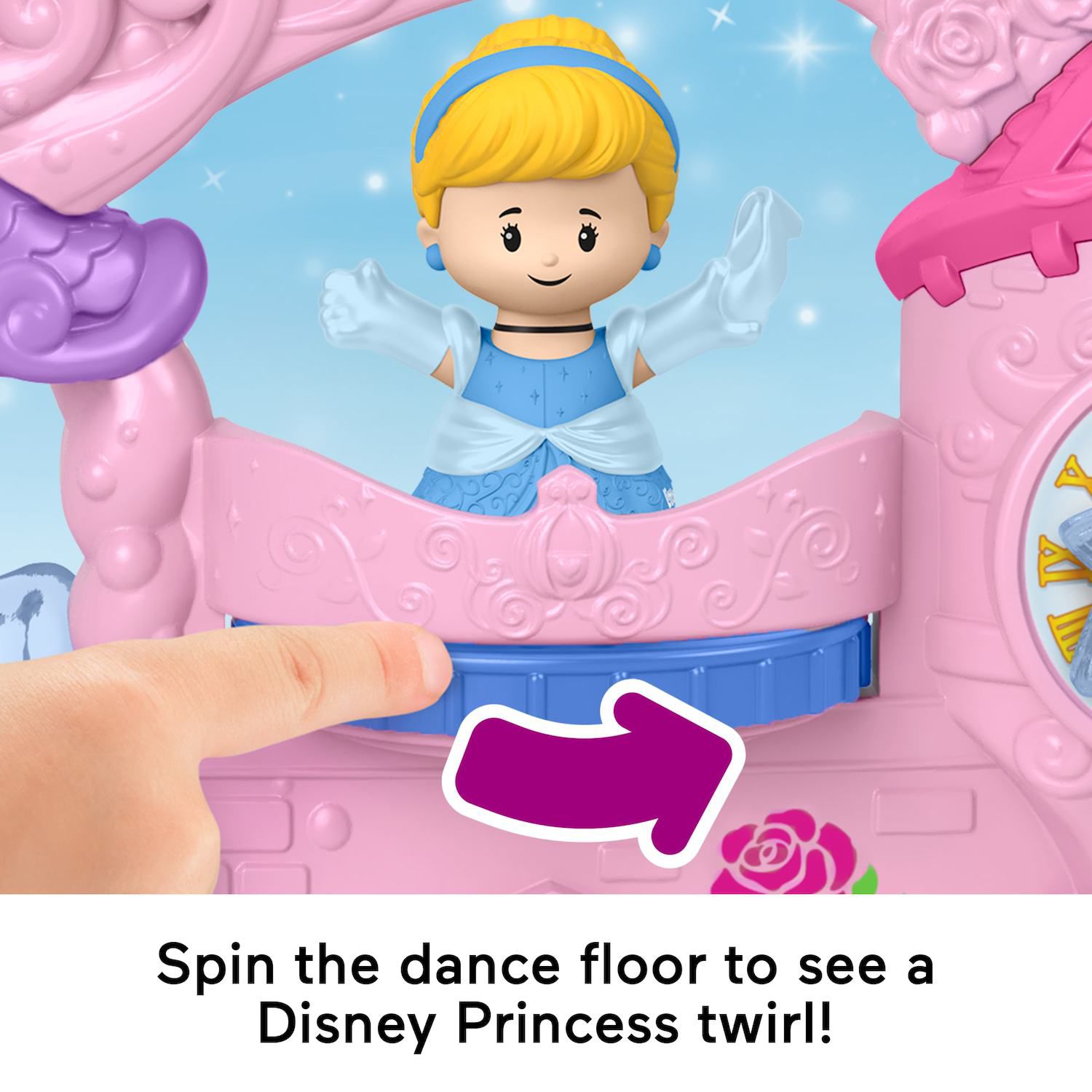 Детские куклы Disney Princess Celebration Castle Playset 8 pc by Fisher-Price Little People — фото 4