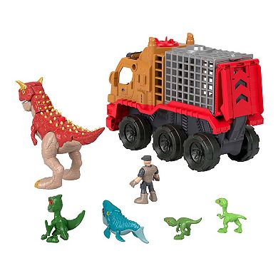 Fisher-Price Imaginext Jurassic World Dinosaur Hauler 5-pc. Playset with Figure and Dinos